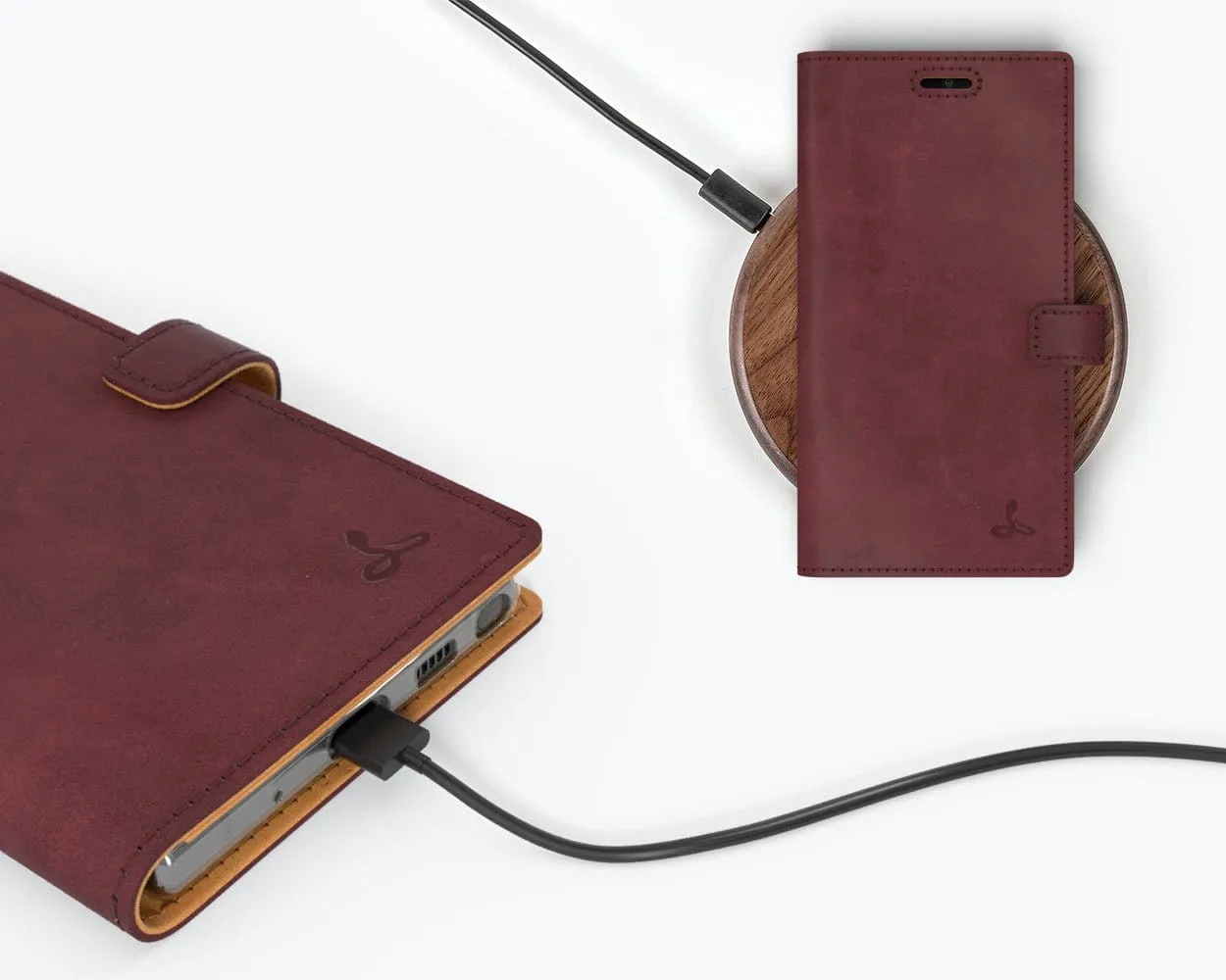 Samsung Galaxy Note 10 - Vintage Leather Wallet (Almost Perfect)