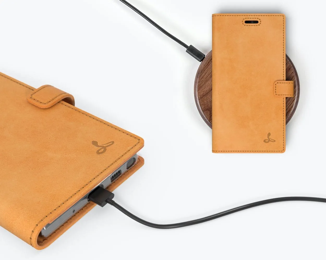 Samsung Galaxy Note 10 - Vintage Leather Wallet (Almost Perfect)