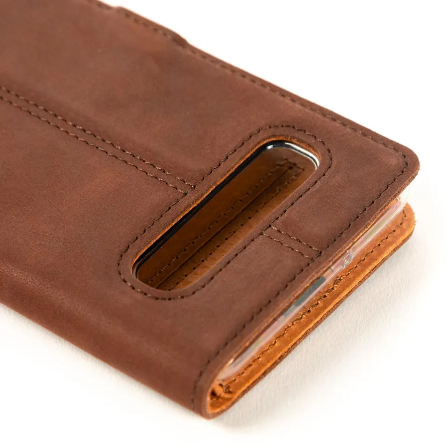 Samsung Galaxy S10 5G - Vintage Leather Wallet (Almost Perfect)