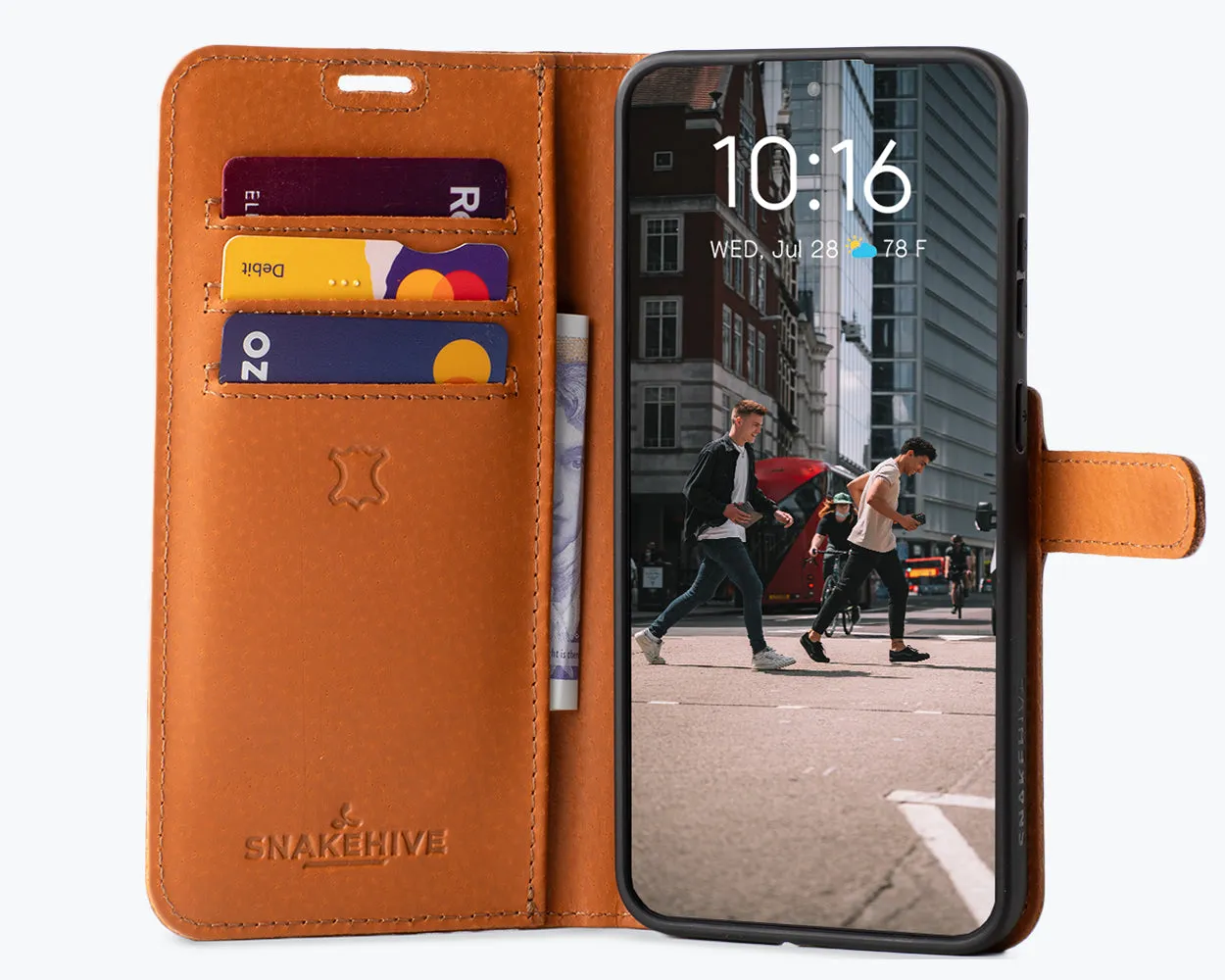 Samsung Galaxy S25 Plus - Vintage Leather Wallet