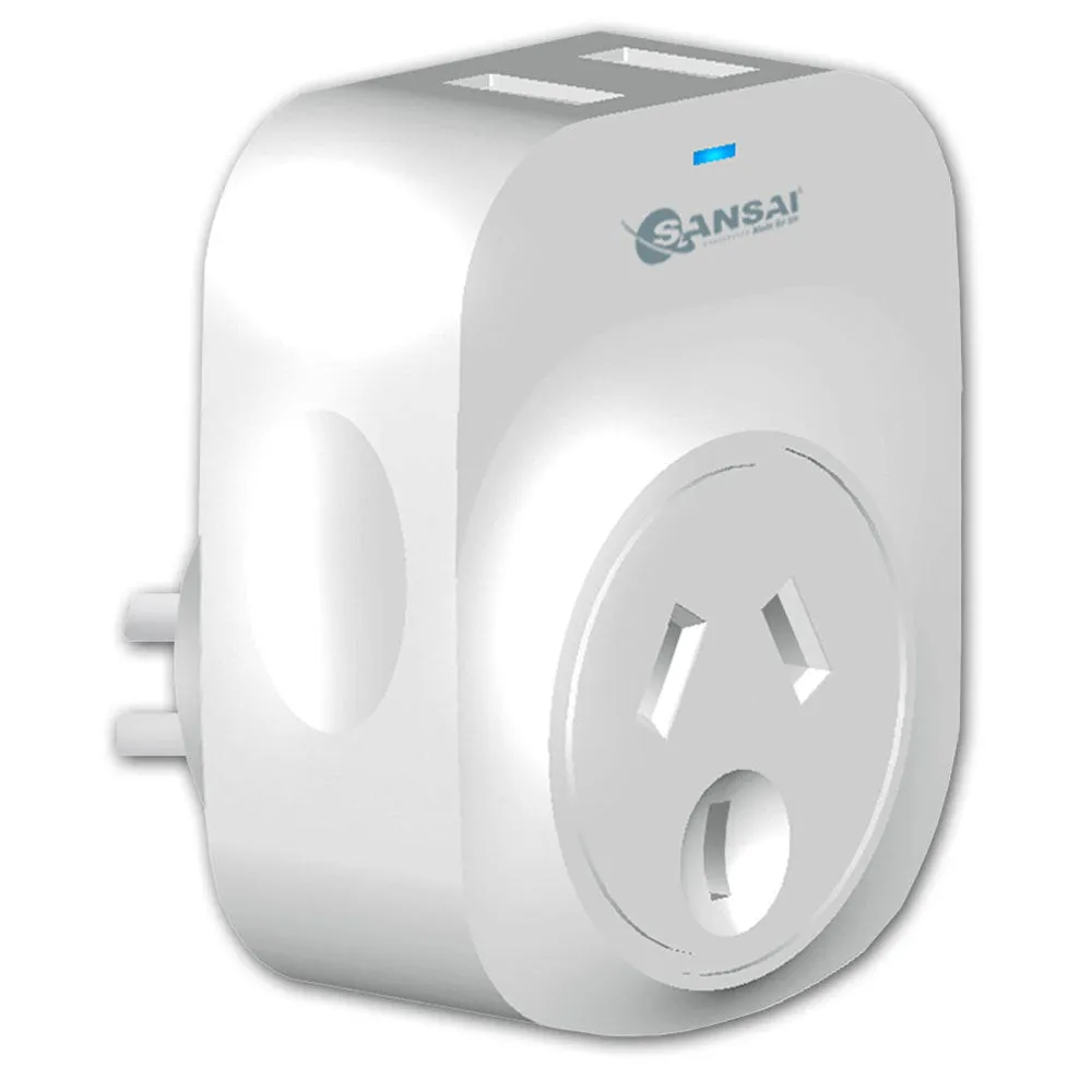 Sansai 2.1A 2xUSB Outlets Charger Adapter