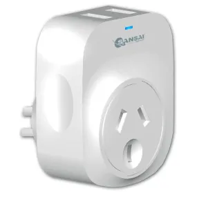 Sansai 2.1A 2xUSB Outlets Charger Adapter