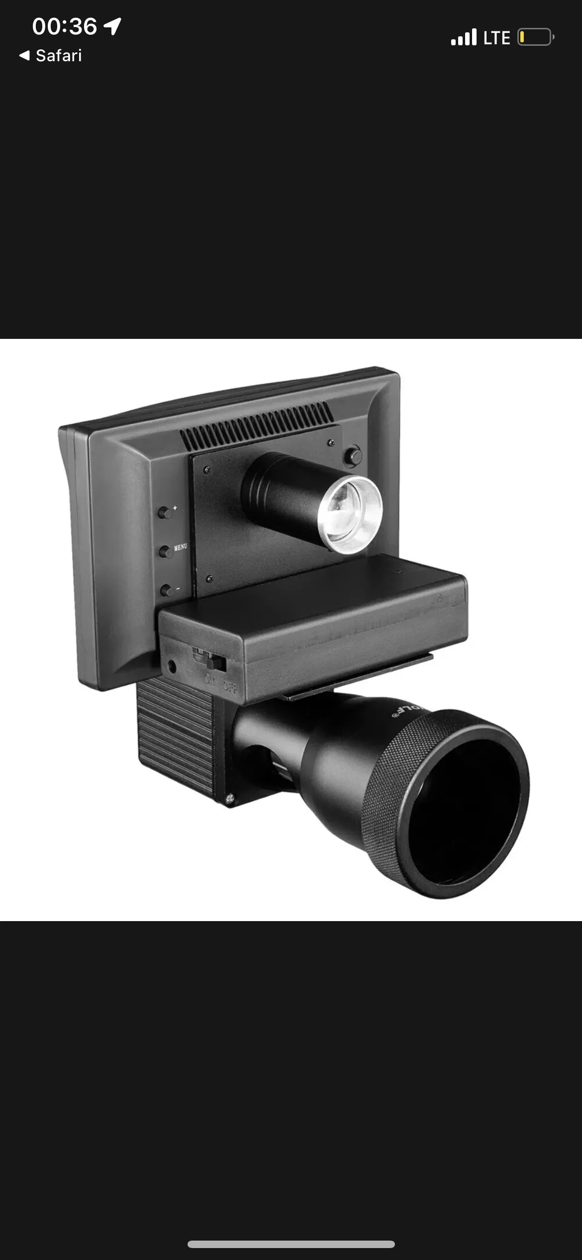 Scope mounted 200m infrared night vision