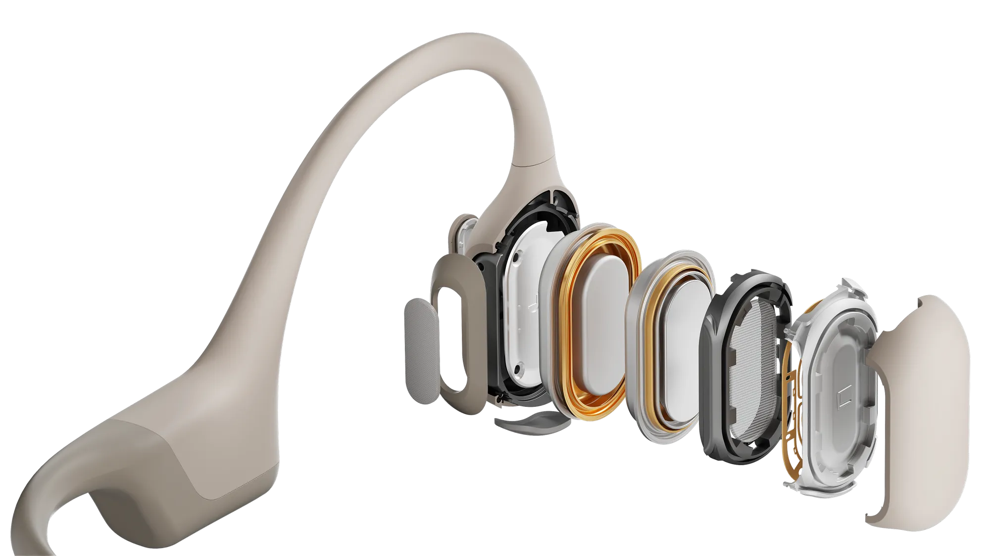 Shokz Open Run Pro Headphone Biege