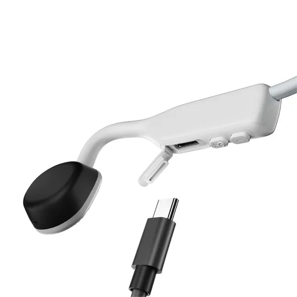 Shokz Openmove Headphones Wireless Ear-Hook Calls/Music Usb Type-C Bluetooth White