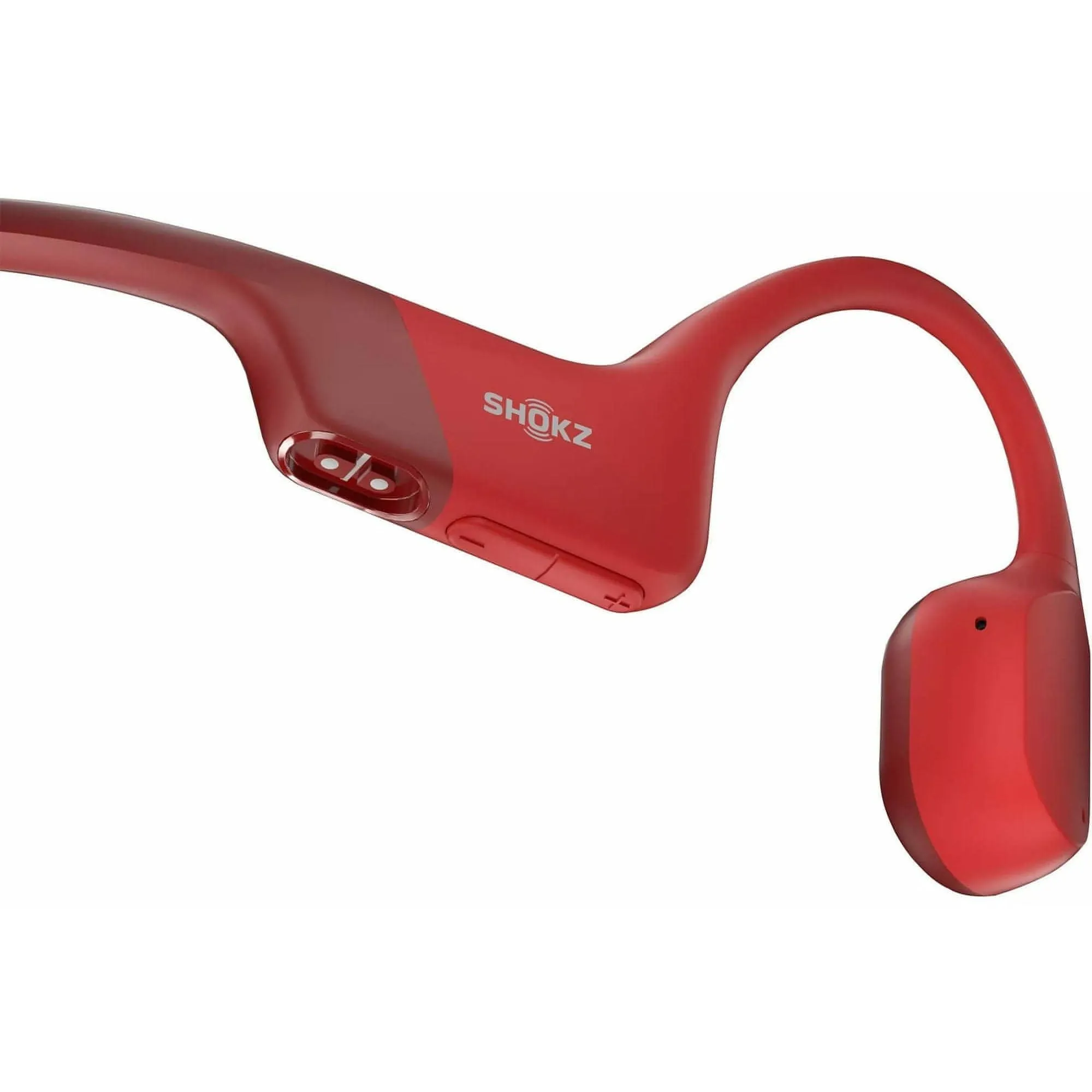 Shokz OpenRun Wireless Bone Conduction Running Headphones - Red