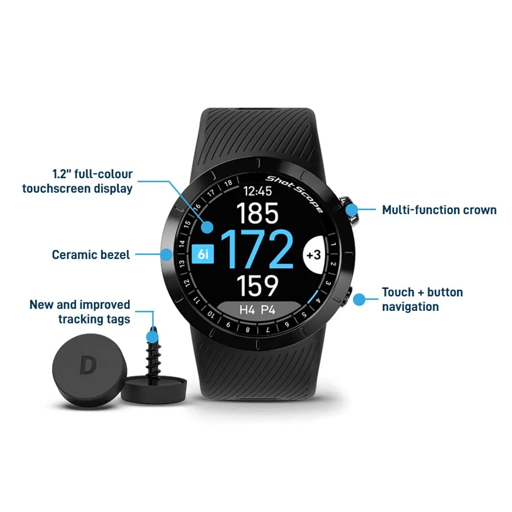 Shot Scope X5 Premium Golf GPS Watch with Automatic Performance Tracking