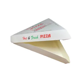 Single Pizza Slice Box with 4 Color Print "Hot & Fresh" Pizza