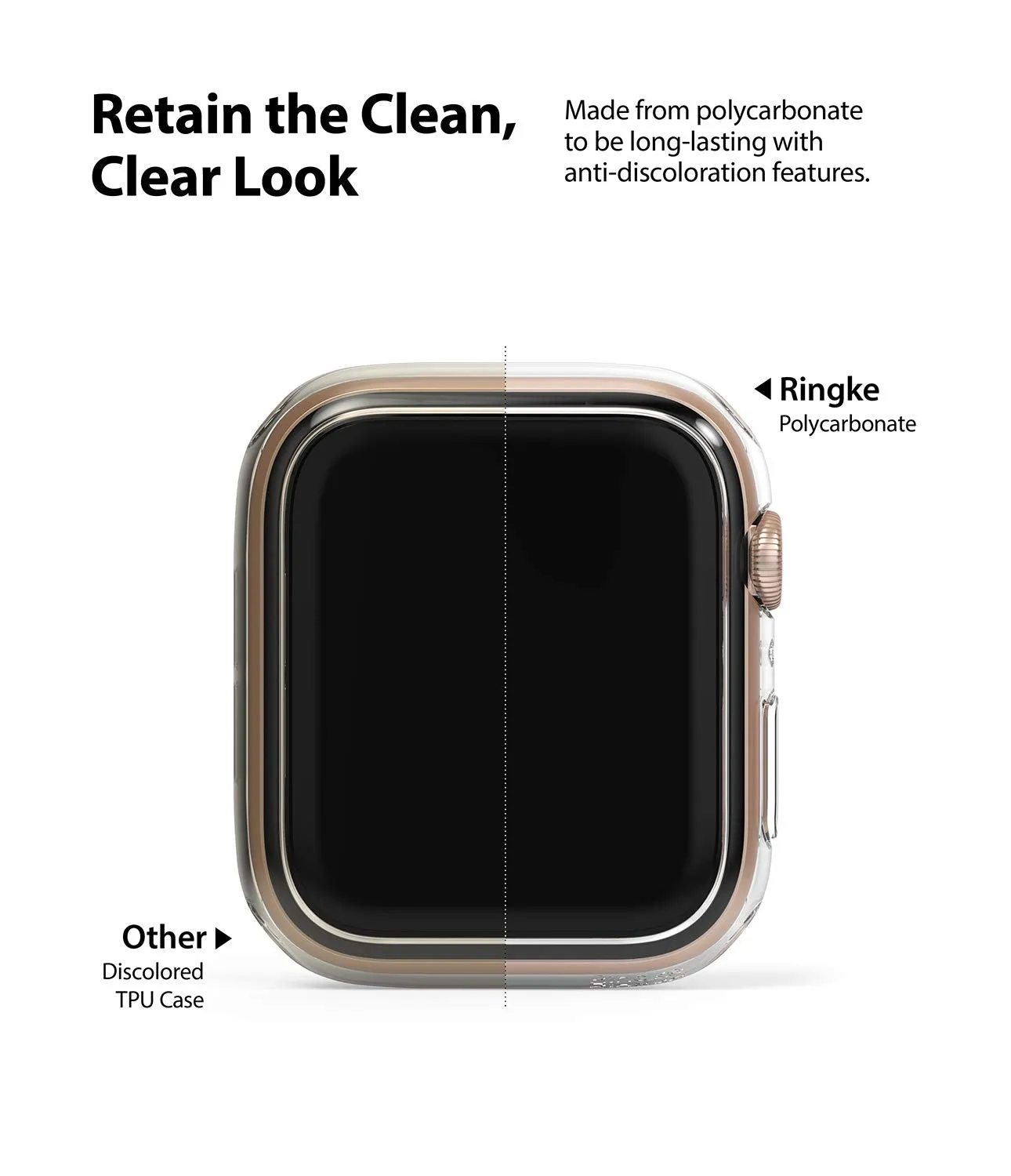 Slim Case Compatible with Apple Watch Series 6 / 5 / 4 / SE 40mm - Clear (2 Pack)