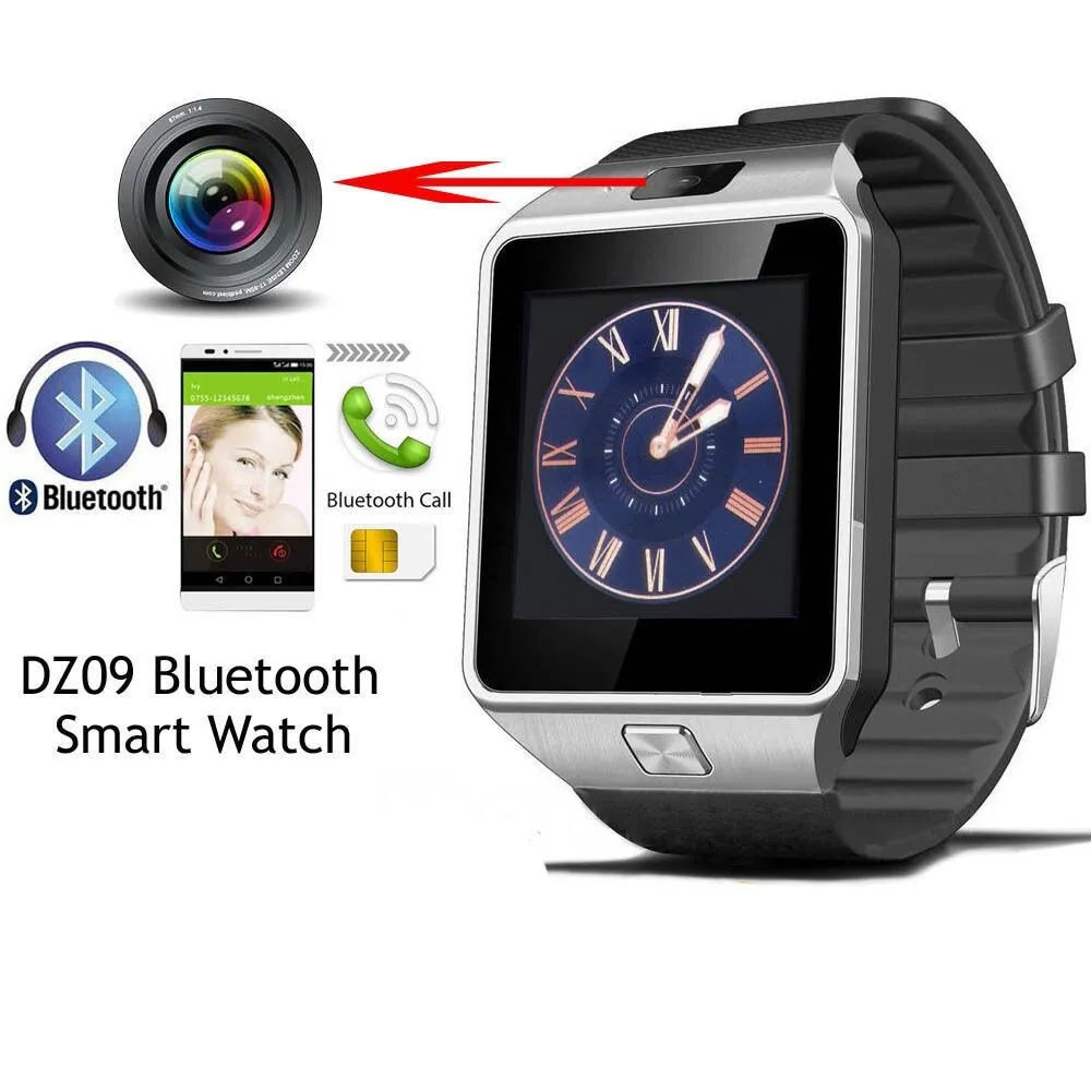 Smart Watch For Men Smartwatch DZ09 Bluetooth Connect Watch Men's Clock Android Phone Call SIM TF Card Smartwatch Relojes Saat