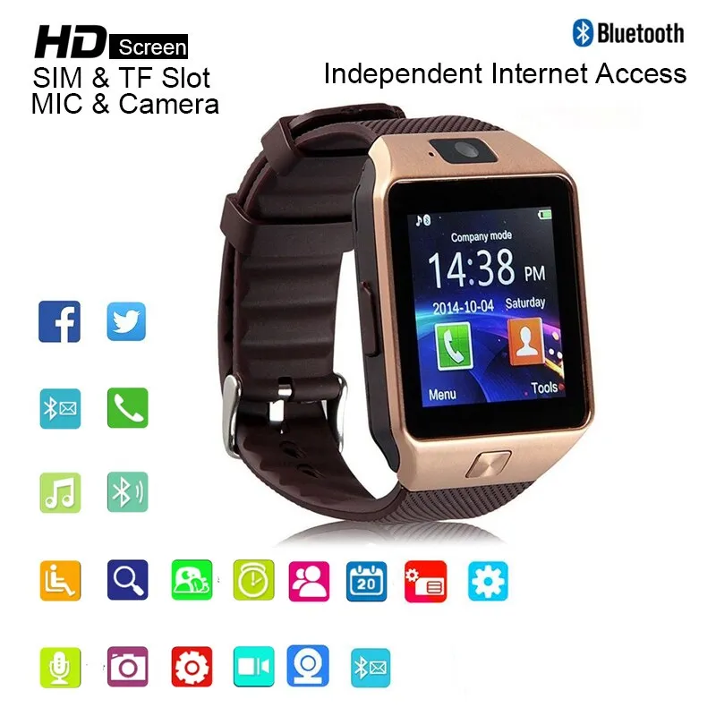 Smart Watch For Men Smartwatch DZ09 Bluetooth Connect Watch Men's Clock Android Phone Call SIM TF Card Smartwatch Relojes Saat