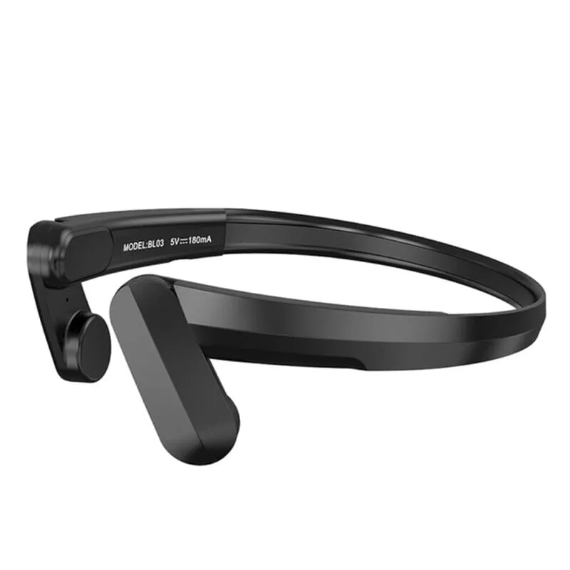 SMAXPro™ Open-Ear Bluetooth Headphones w/ Mic: Bone Conduction, Wireless Headset