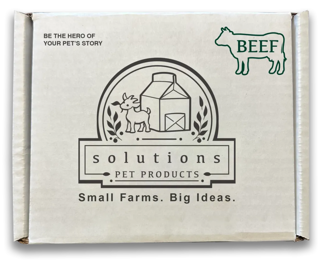 Solutions Pet Products Beef Recipe Frozen Pet Food for Dogs