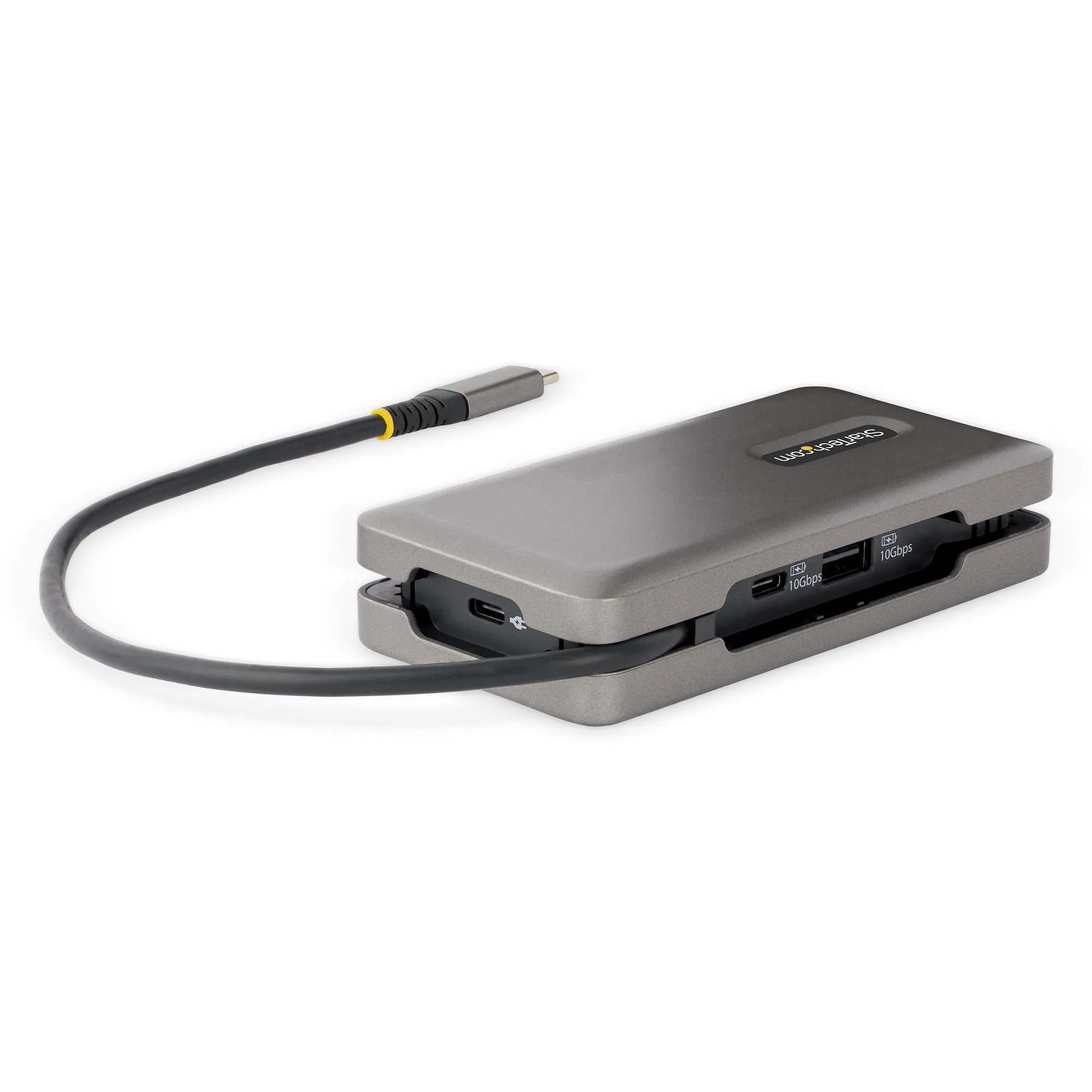 Startech.Com Usb-C Multiport Adapter, Hdmi/Vga, 4K 60Hz Video, 3-Port Usb Hub, 100W Power Delivery Pass-Through, Gbe, Us