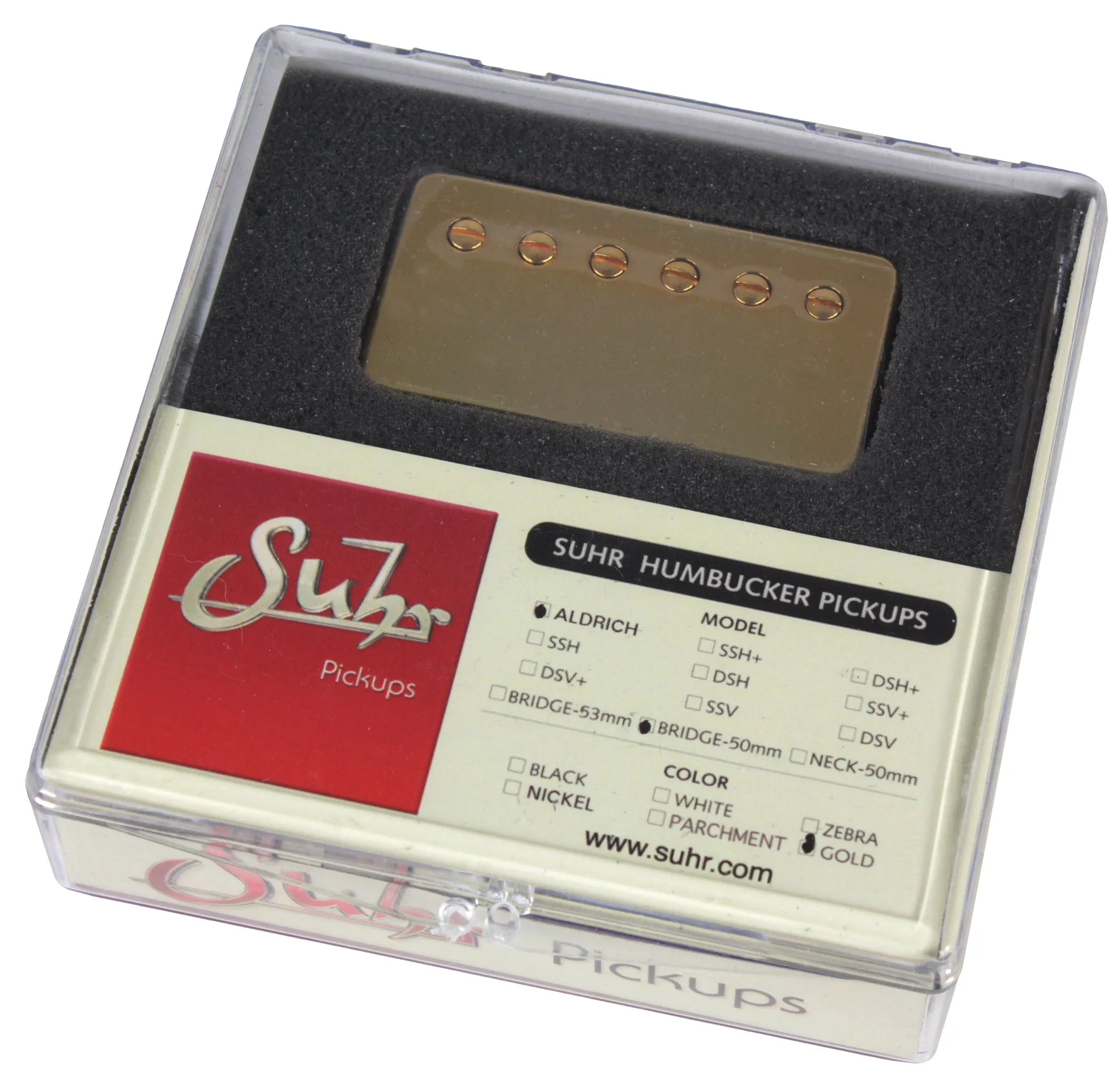 Suhr Aldrich Bridge Pickup, Gold, 50mm