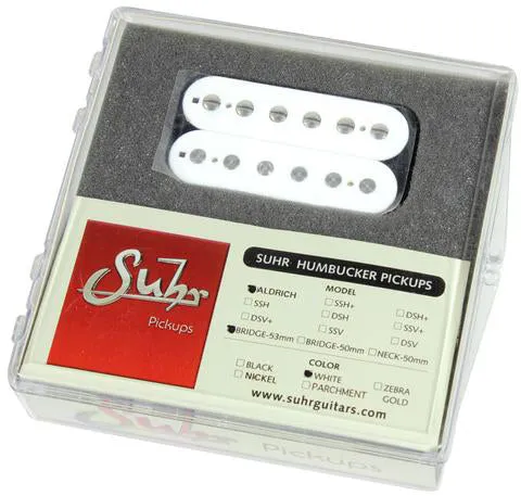 Suhr Aldrich Bridge Pickup, White, 53mm