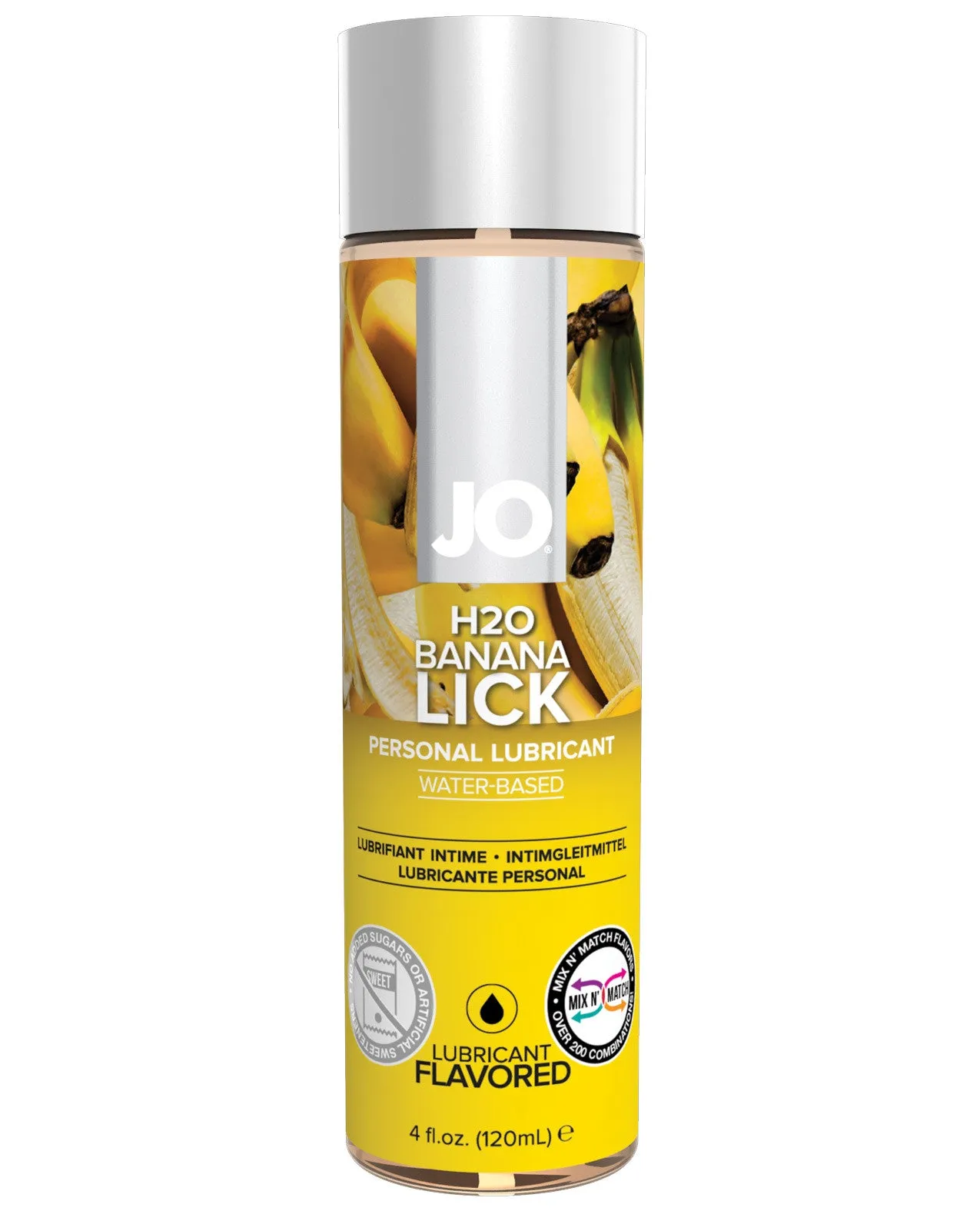 System JO H2O Flavored Lubricant - 4 fl oz Banana Lick