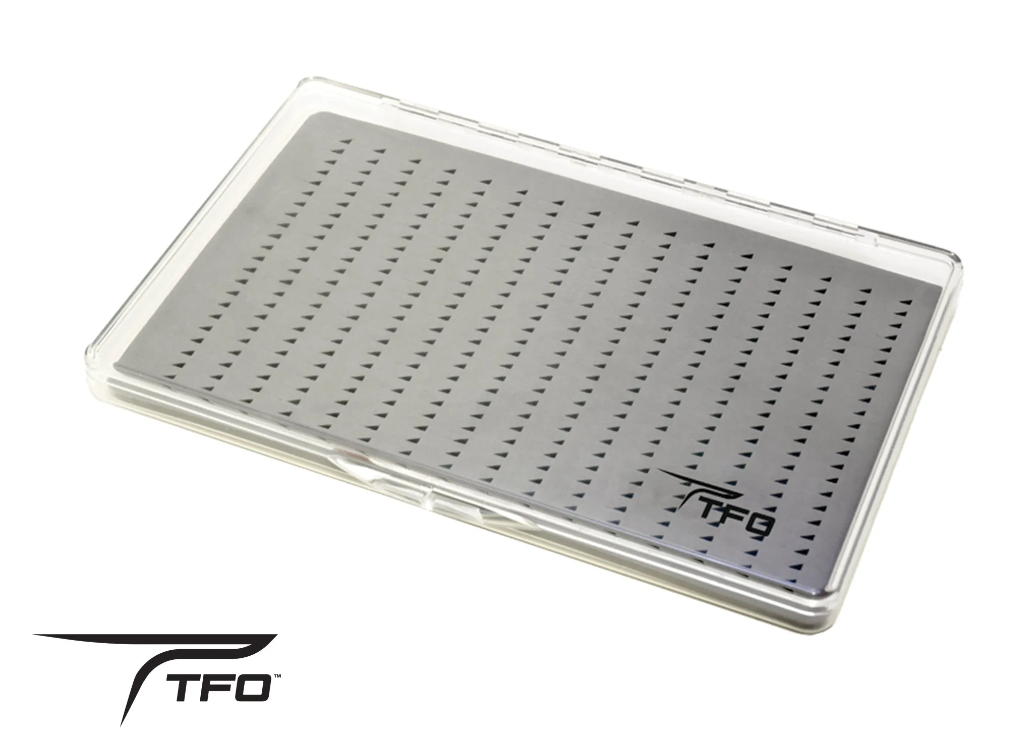 TFO Clear Fly Box With Slit Foam Holds 352 Flies