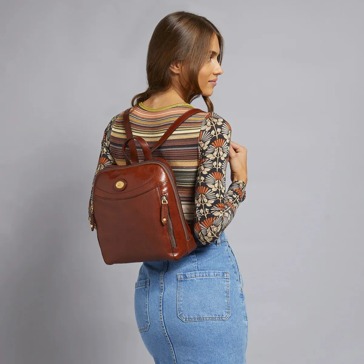 The Bridge - Story Donna Backpack in Brown