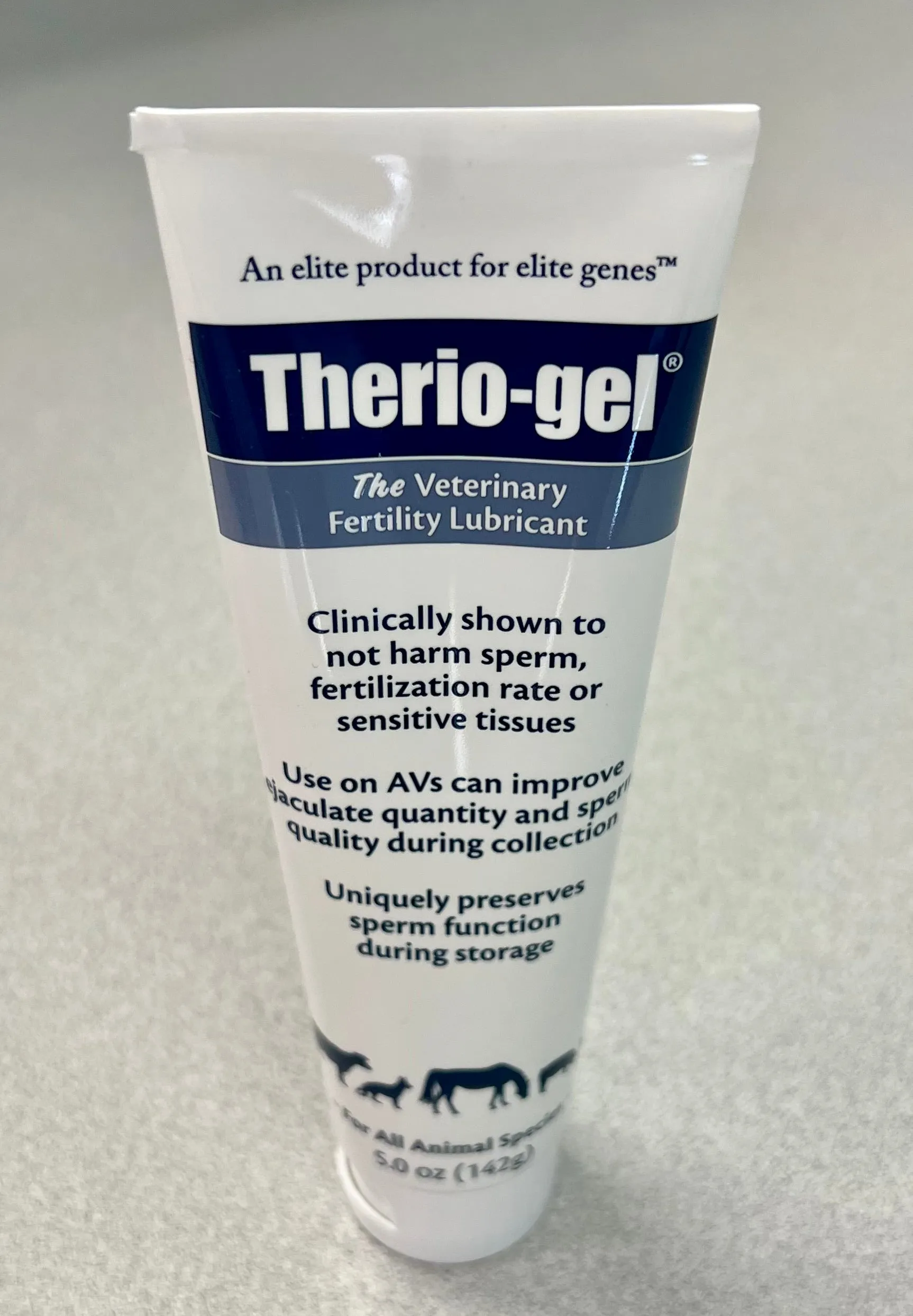 Therio-gel® Lubricant for veterinary fertility, patented formula, 10 x 5 oz tubes per box, each