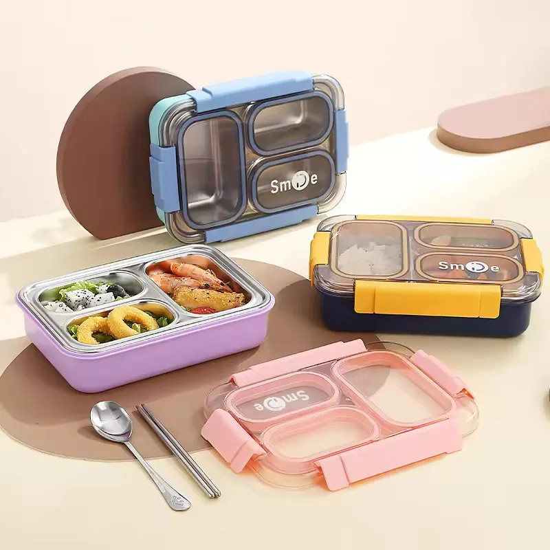 Toki Buffet 100% Spill-Proof 3 Compartment Bento Box