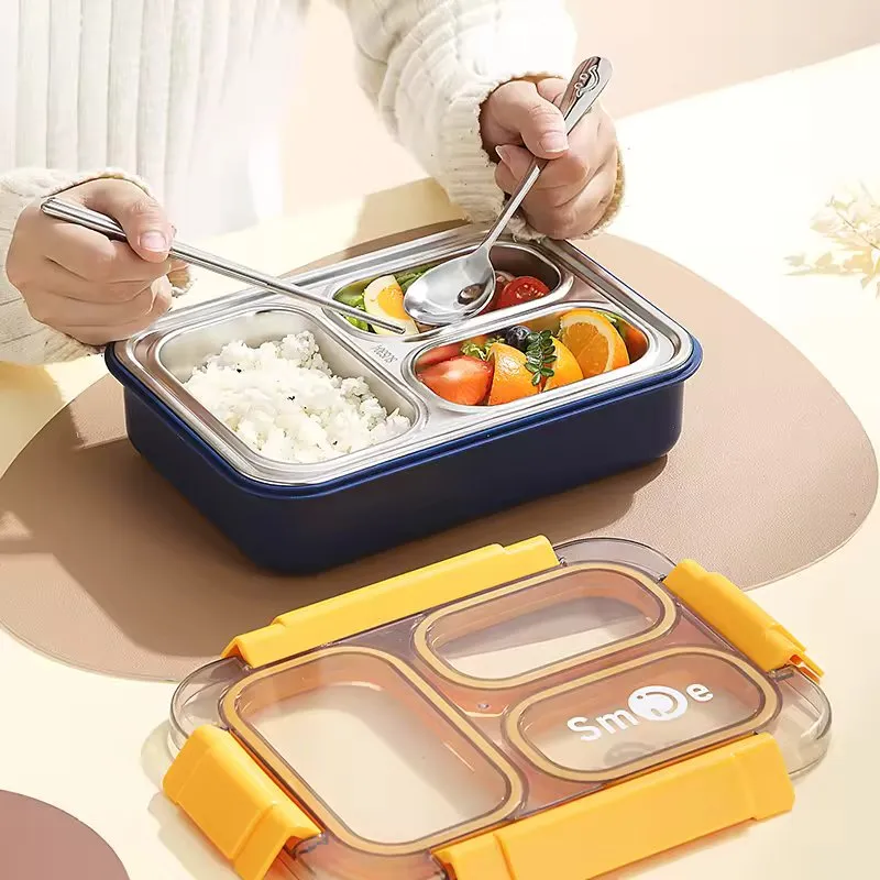 Toki Buffet 100% Spill-Proof 3 Compartment Bento Box