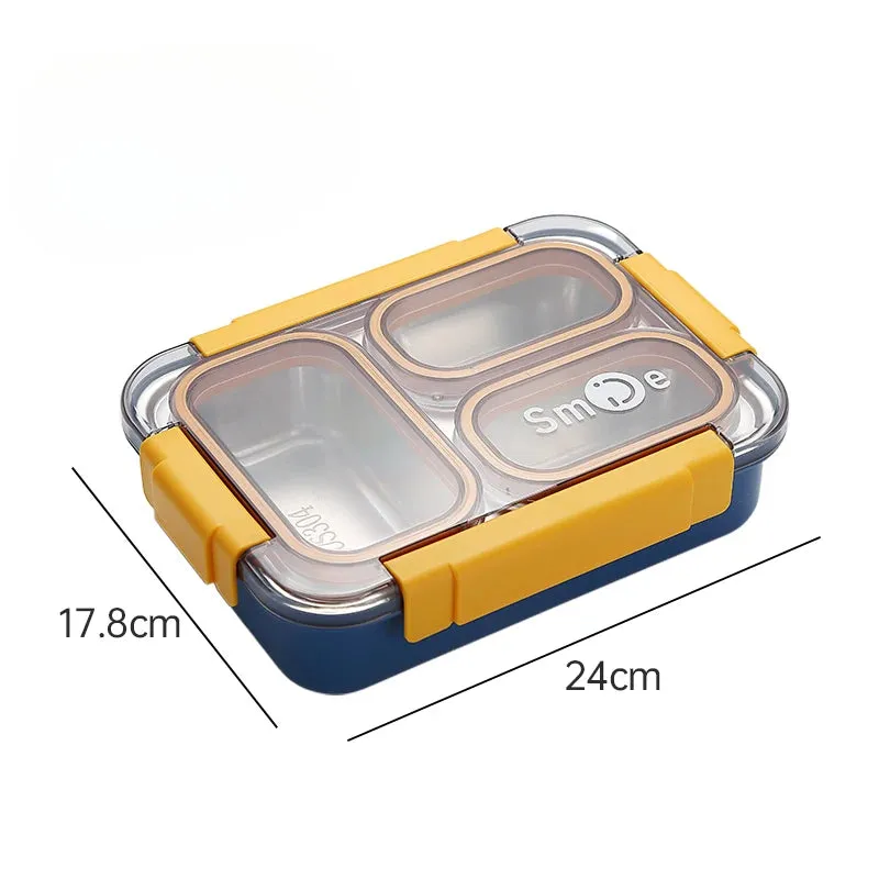 Toki Buffet 100% Spill-Proof 3 Compartment Bento Box