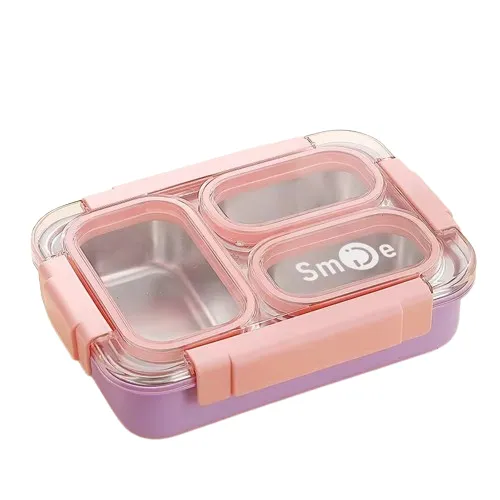 Toki Buffet 100% Spill-Proof 3 Compartment Bento Box