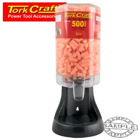 TORK CRAFT EAR PLUG DISPENSER C/W 500 PAIRS OF EAR PLUGS TCEPD500