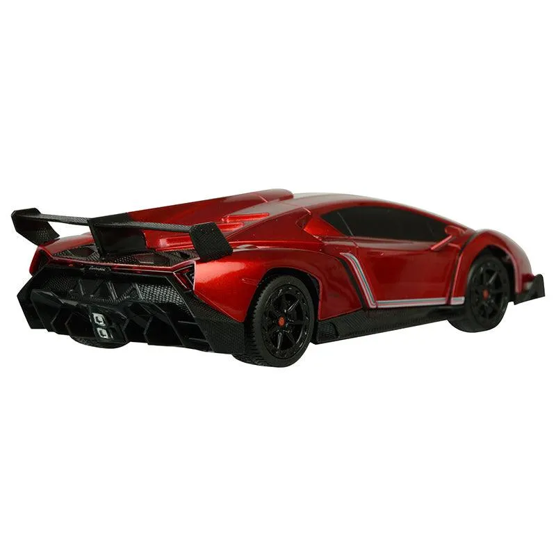 TurboS 1:24 Remote Controlled Lamborghini Veneno Licensed, Red