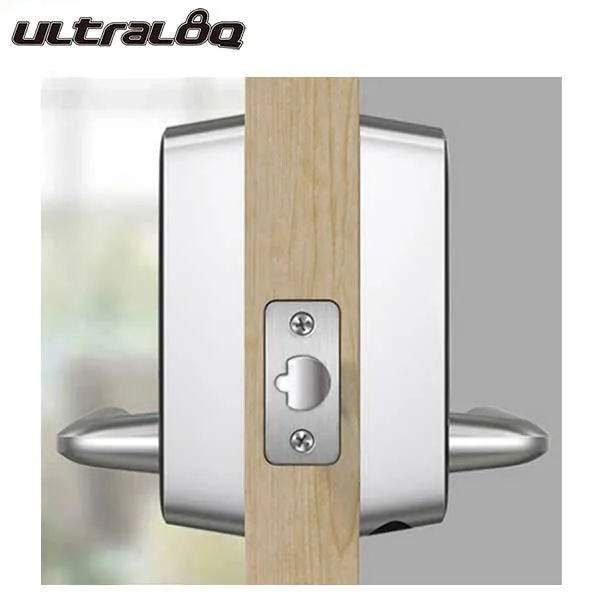 Ultraloq - Electronic Smart Lever Set w/ Wi-Fi Bridge - Finger Print Reader - Bluetooth - Touchscreen Keypad - Key Override