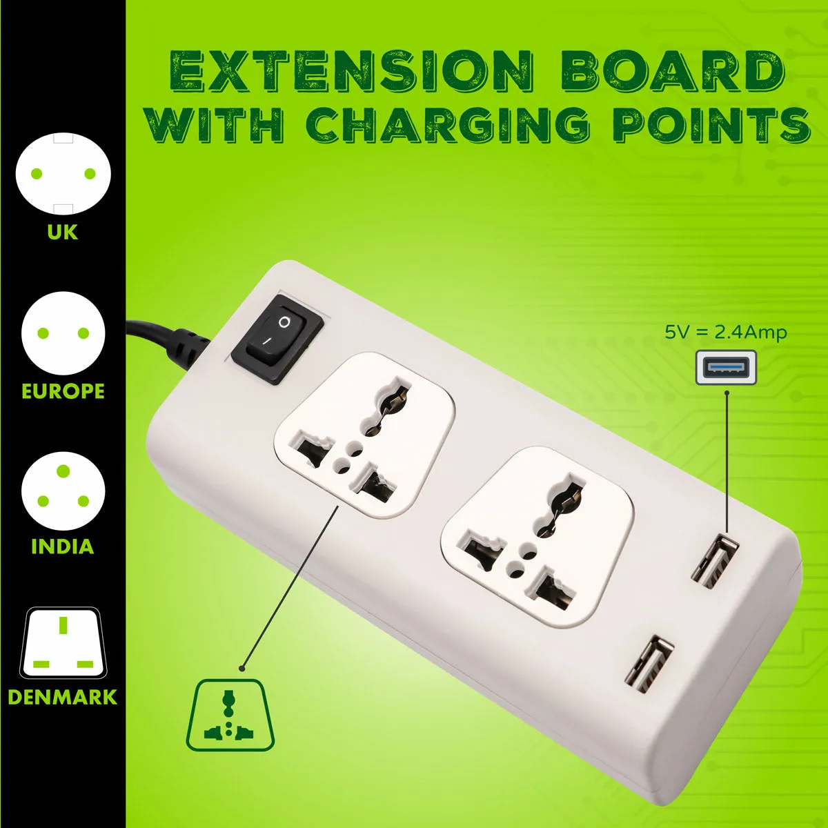 USB Charger   Extension Board ERD EB-22 ET9624