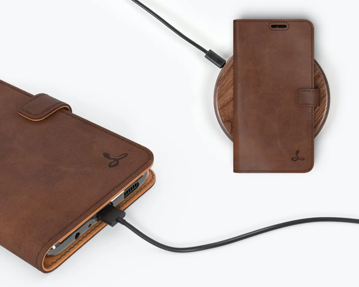 Vintage Leather Wallet - Samsung Galaxy A12