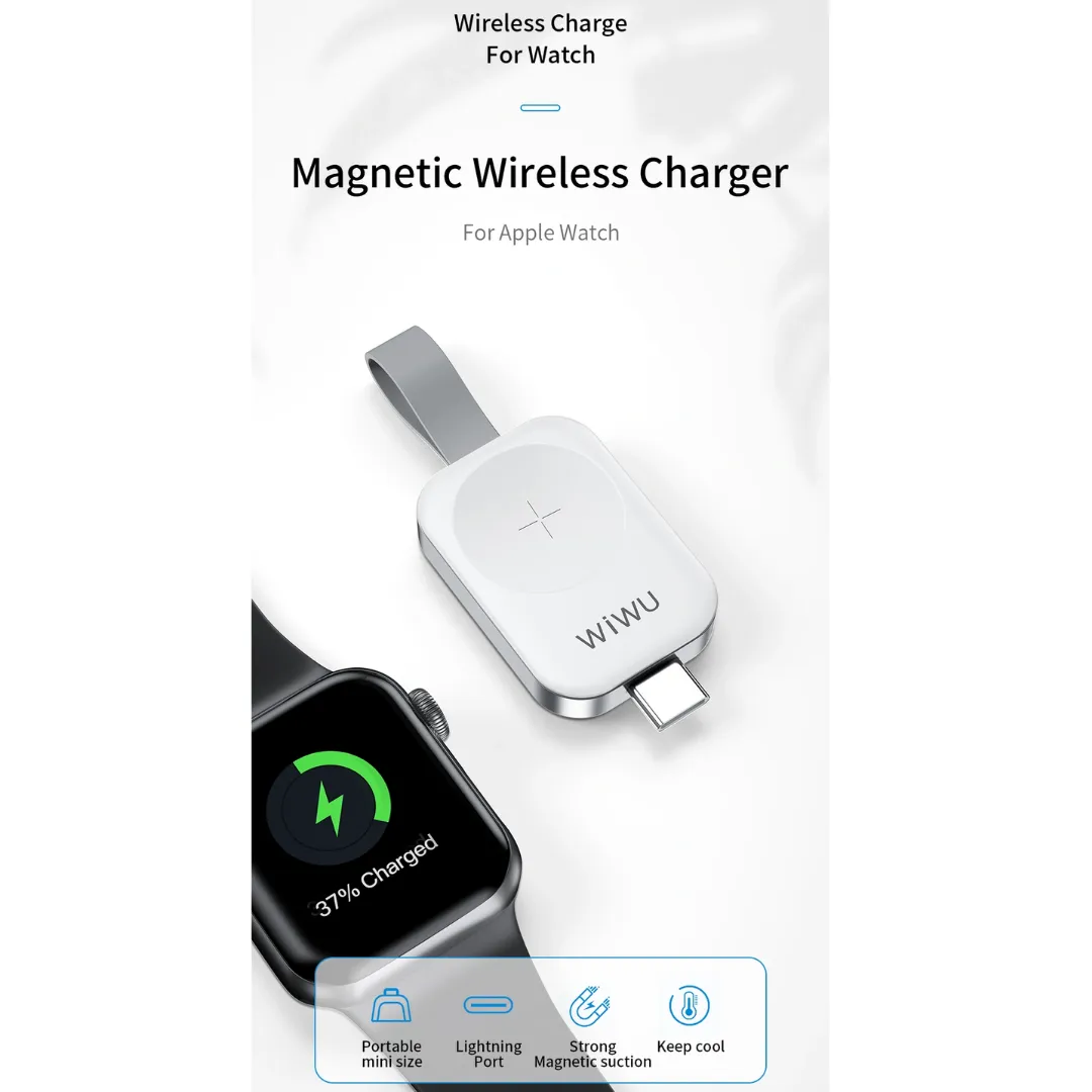 WiWU M16 Pro Portable Magnetic Wireless Watch Charger