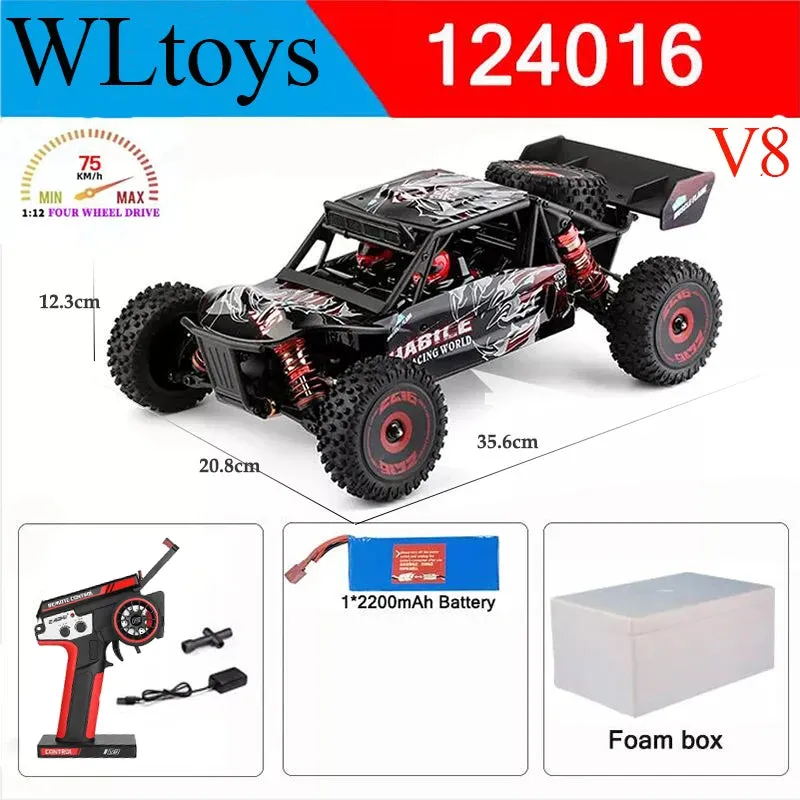 Wltoys Vortex V8 1/12 4WD Brushless RC Off-Road Racer