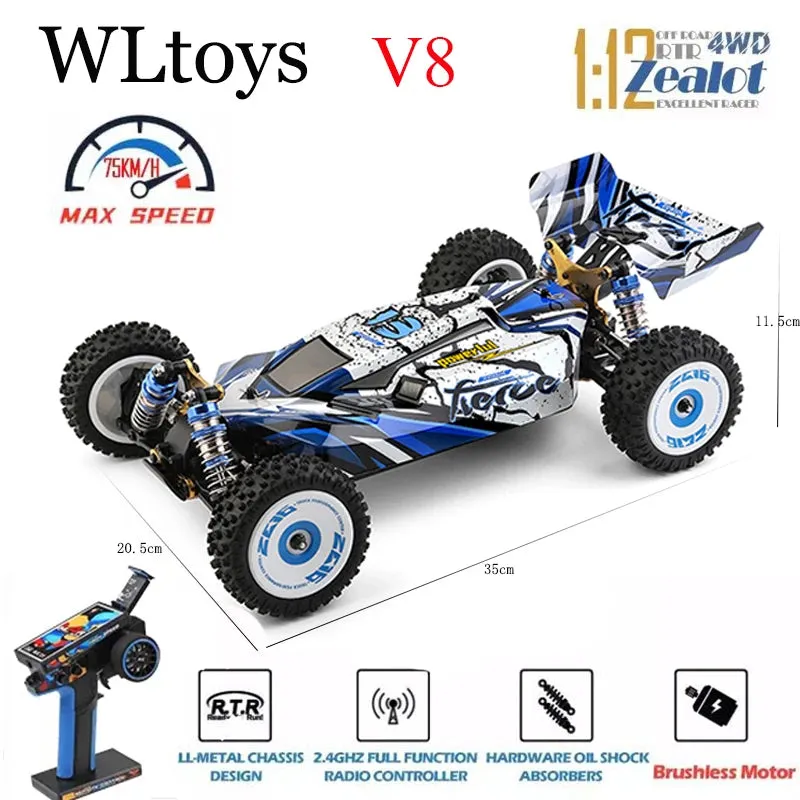 Wltoys Vortex V8 1/12 4WD Brushless RC Off-Road Racer