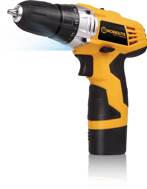 Worksite Cordless Drill & Screwdriver (16 1) 12V-DC Li-ion, 3/8"-(10mm), Screwdriver , Reversible CD306-12L-B