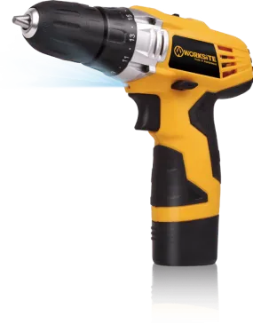 Worksite Cordless Drill & Screwdriver (16 1) 12V-DC Li-ion, 3/8"-(10mm), Screwdriver , Reversible CD306-12L-B