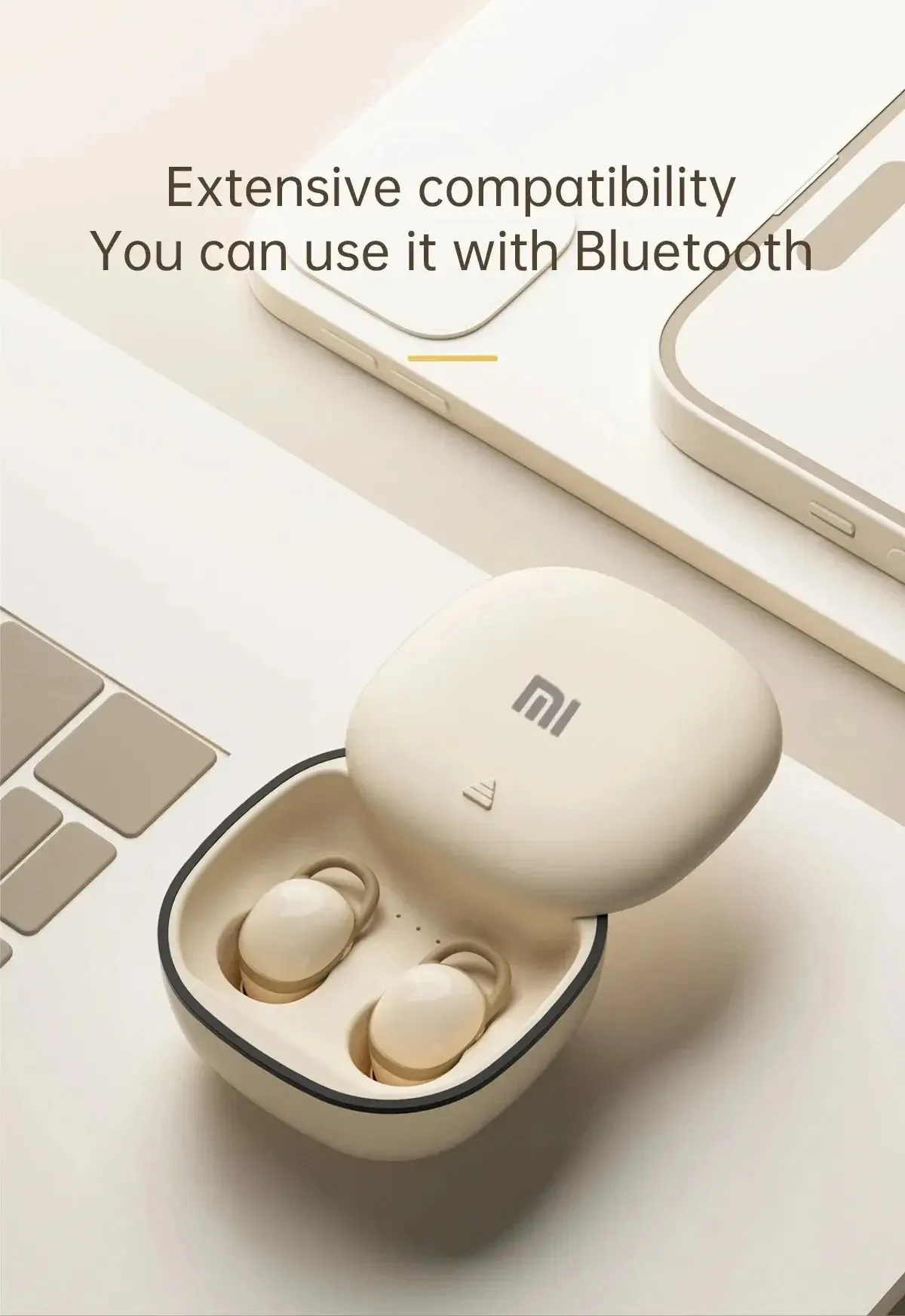 Xiaomi Bluetooth Headphones TWS Mini Invisible Sleep Earbud Noise Canceling Headphones with Microphone Wireless Headphones