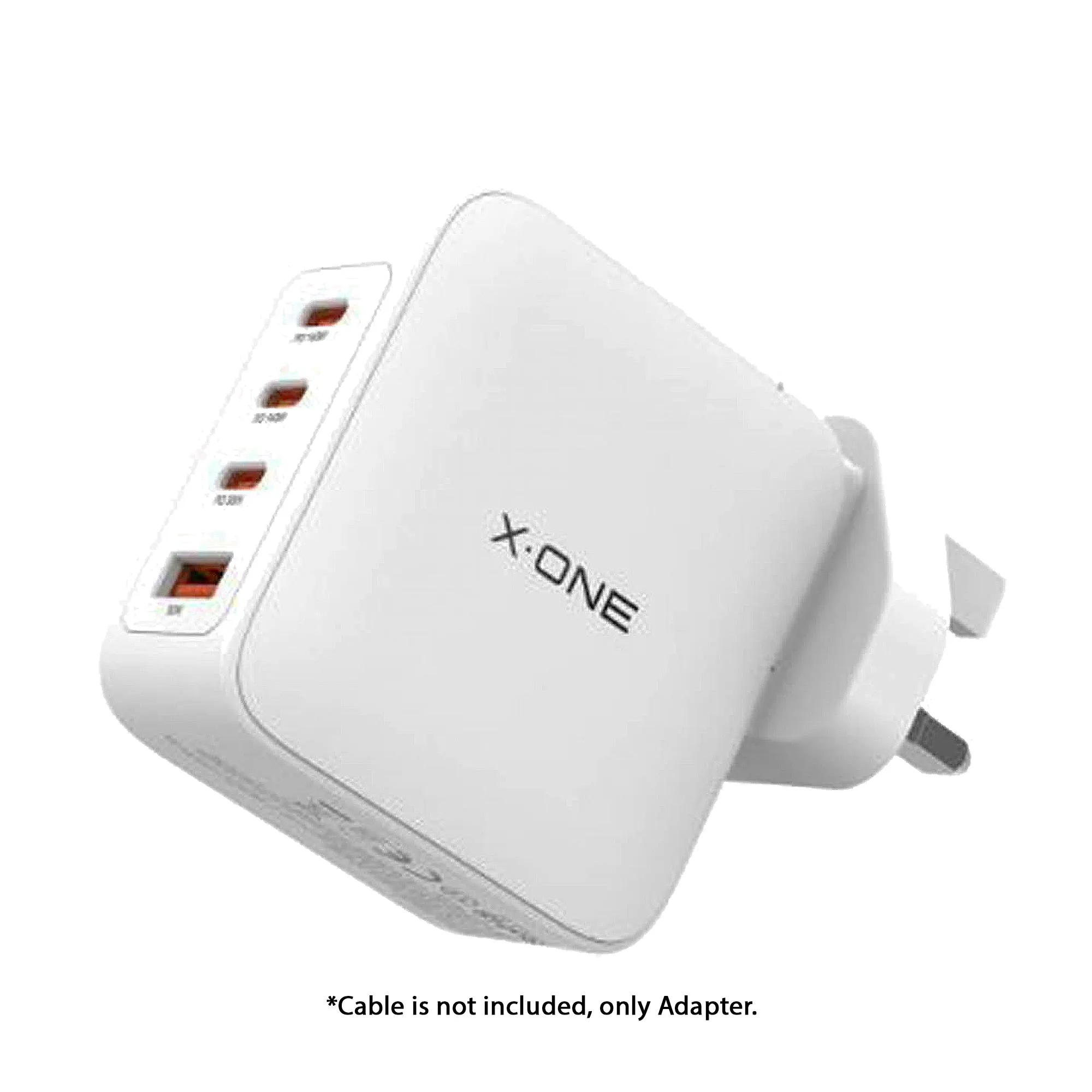 X.One 140W GaN 6 Turbo Ultra Fast Charger 4 Port ( 3 USB C , 1 USB A) PD 3.1 , QC 4.0  Adapter Wall Charger